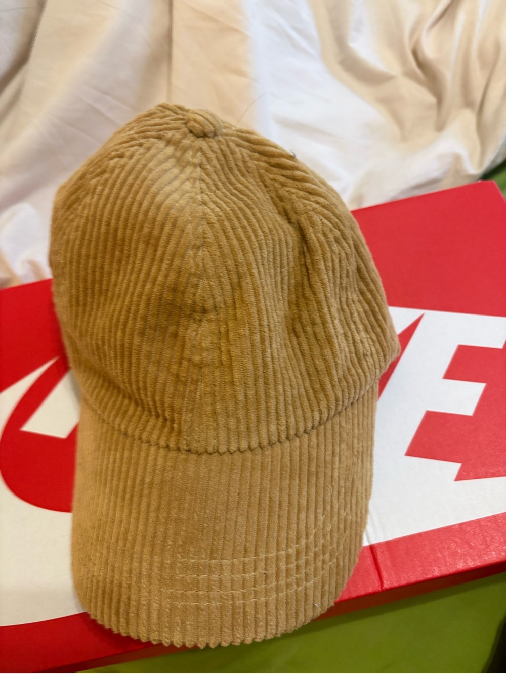 Corduroy Baseball Cap - Tan